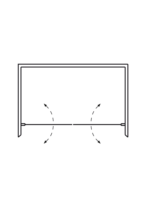 1450596 Красивый Душ Igloo Pro Double 80X100Frostat Hafa Матовый  - Вид №2