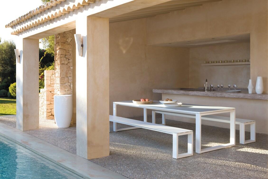 MNST712 Обеденный стол pca white f8 ⌀155см Manutti Fuse - Вид №4