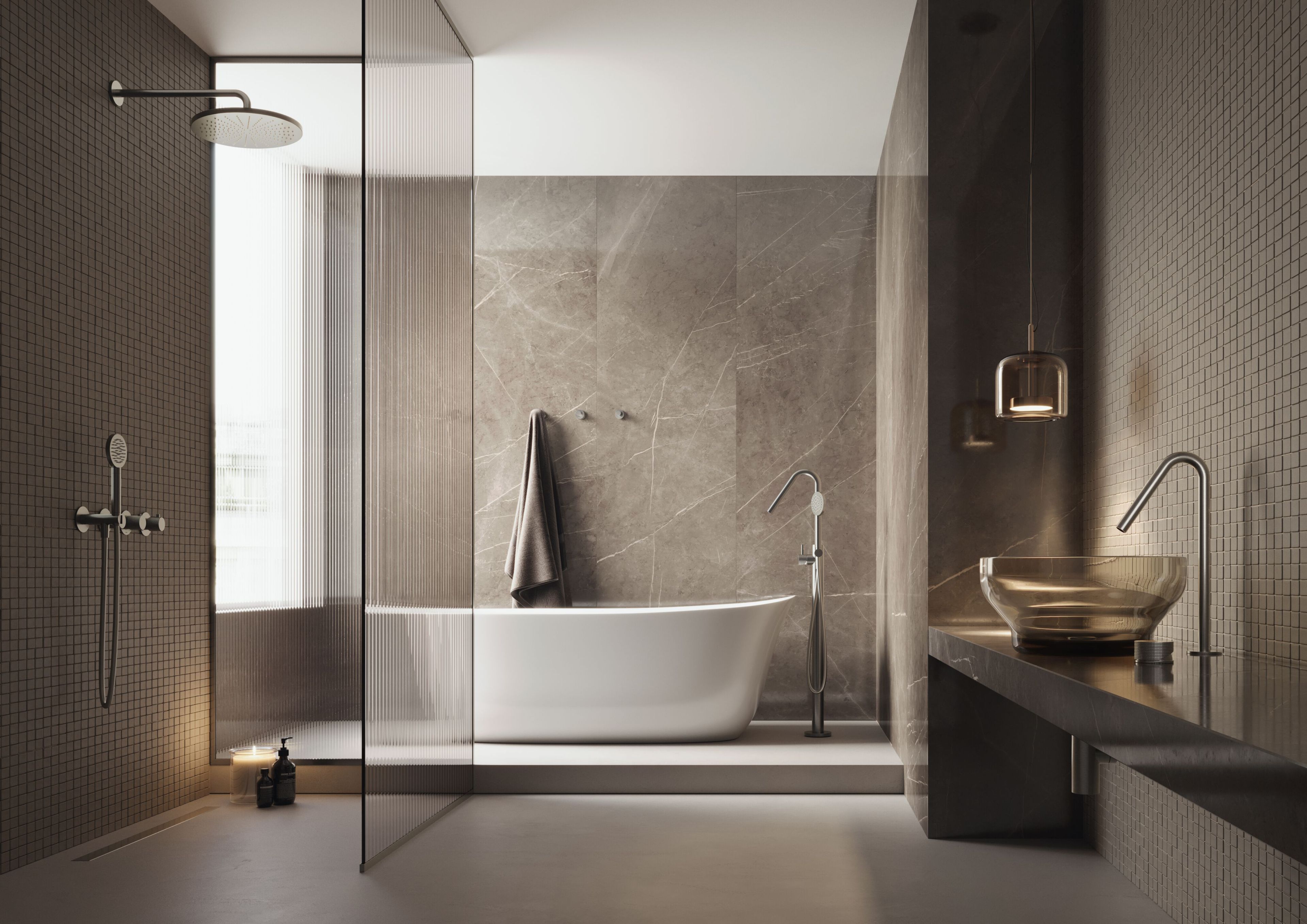 Смеситель для ванны с ручным душем Hotbath Guy ARCH-00071100 - Вид №3