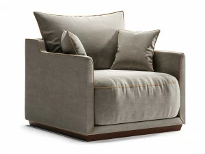 Кресло с мягкими подлокотниками и подушками бежевое Soho THE IDEA ДИЗАЙНЕРСКИЕ 00-3952363 Бежевый