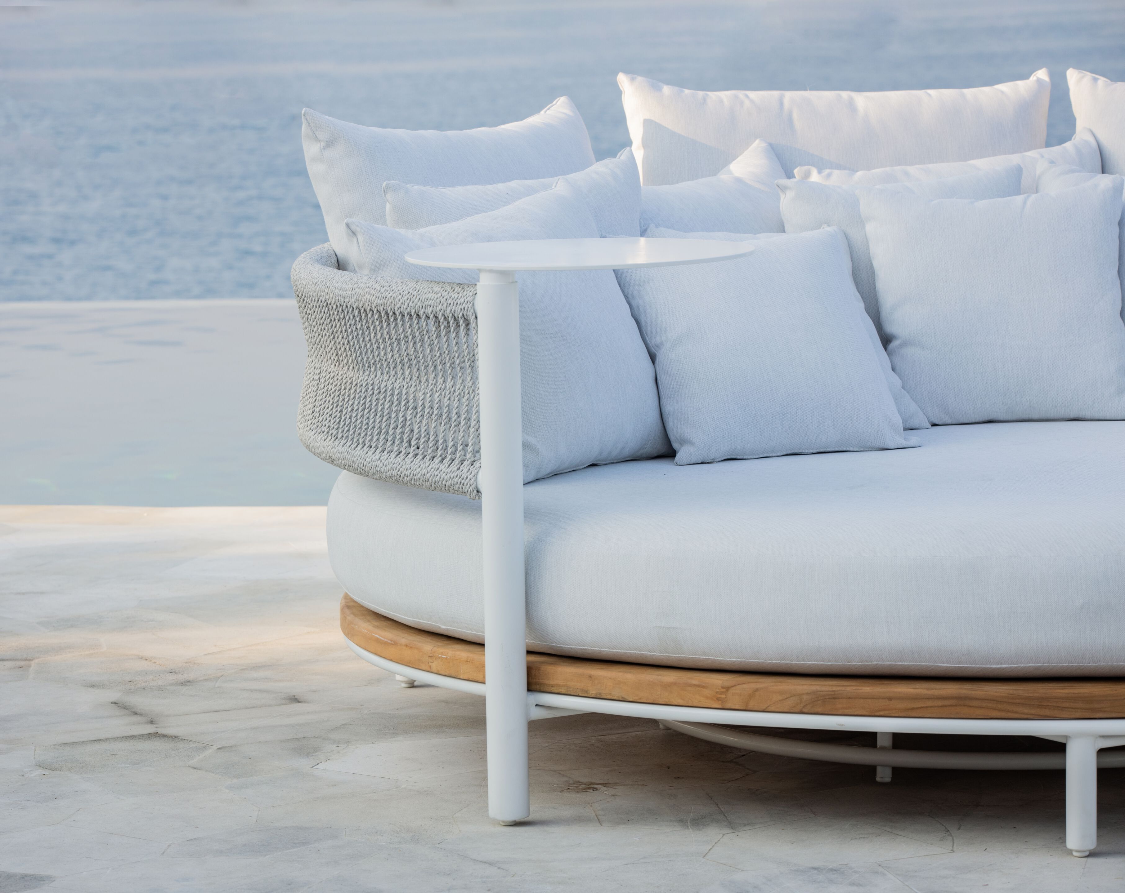 Ткань круглая Садовая кровать с солнцезащитным козырьком cbdesign круглый ARCH-00084466 - Вид №14