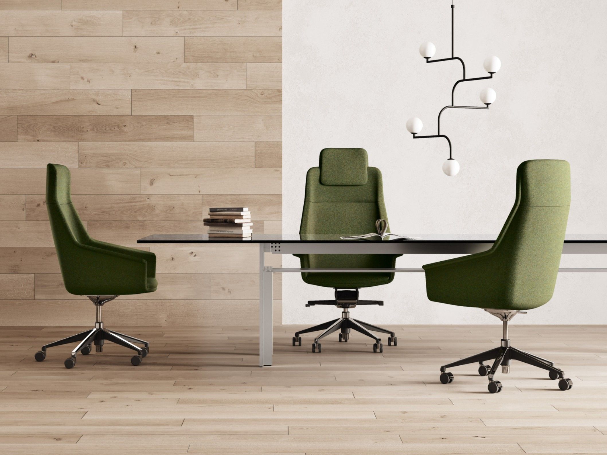 5 спиц ткань регулируемая высота офисное кресло Las Mobili Jera ARCH-00004525