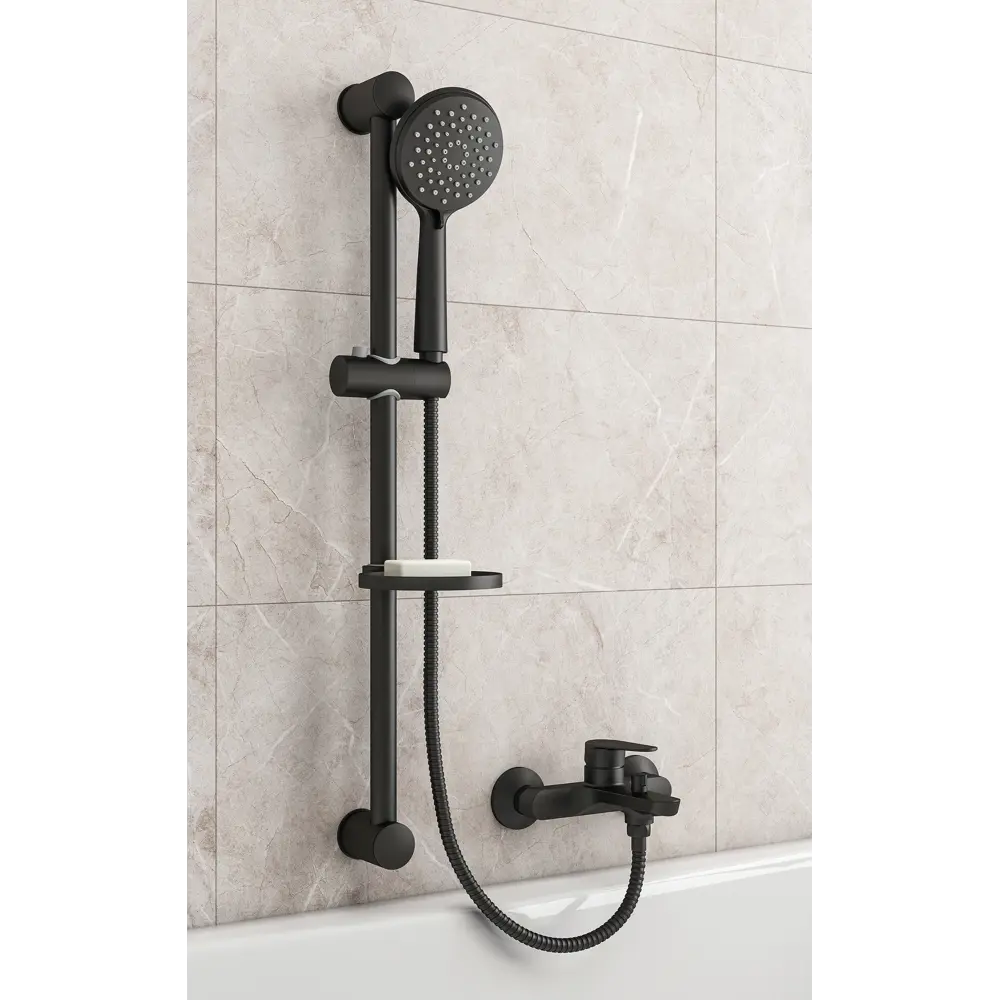 Lara Cersanit — душевой набор с регулируемой штангой и тремя режимами подачи воды 89438893 Santreyd STLM-1584972 - Вид №8