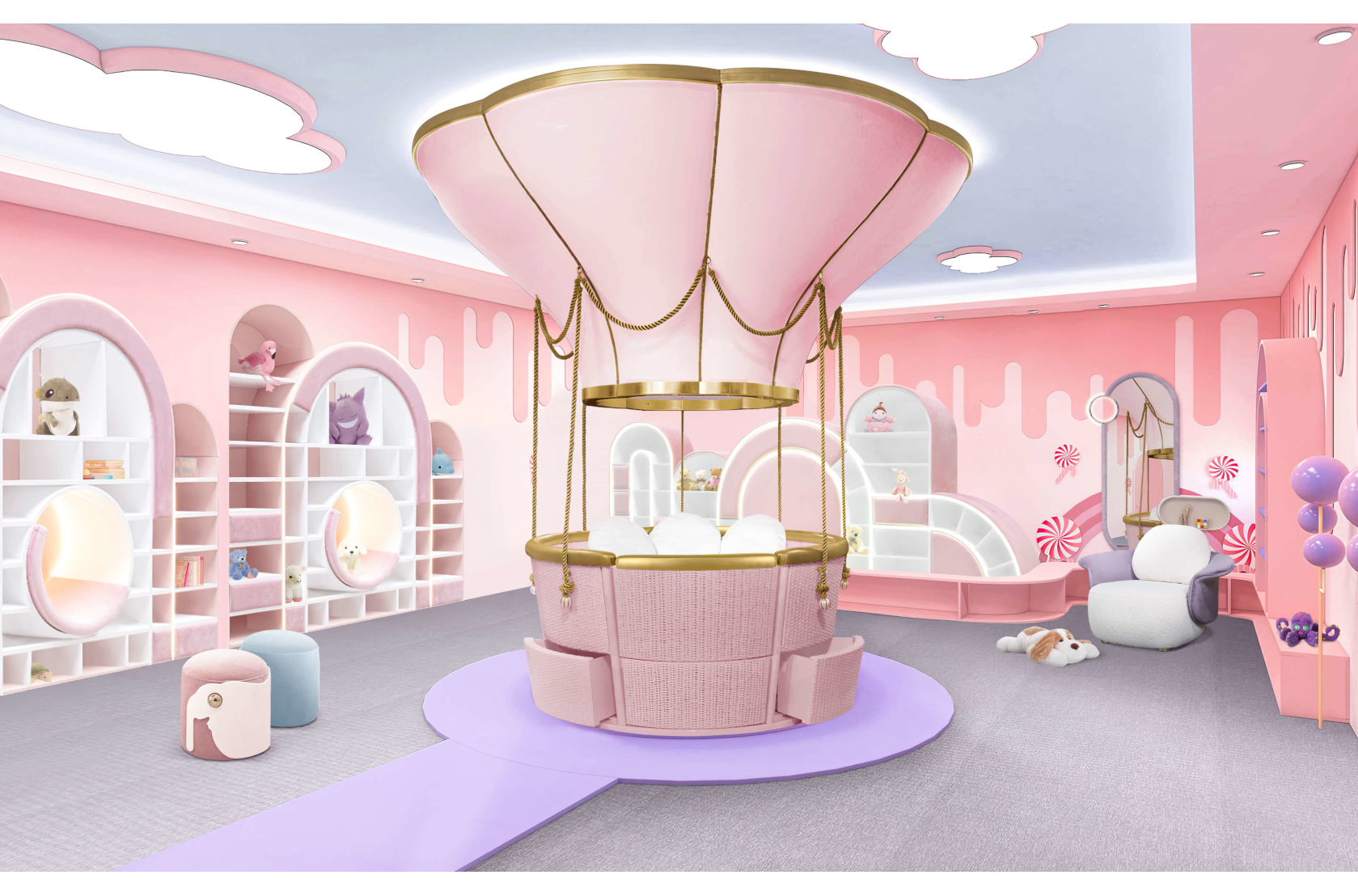 CIST784 Детские пуфики Слон Circu  - Вид №3