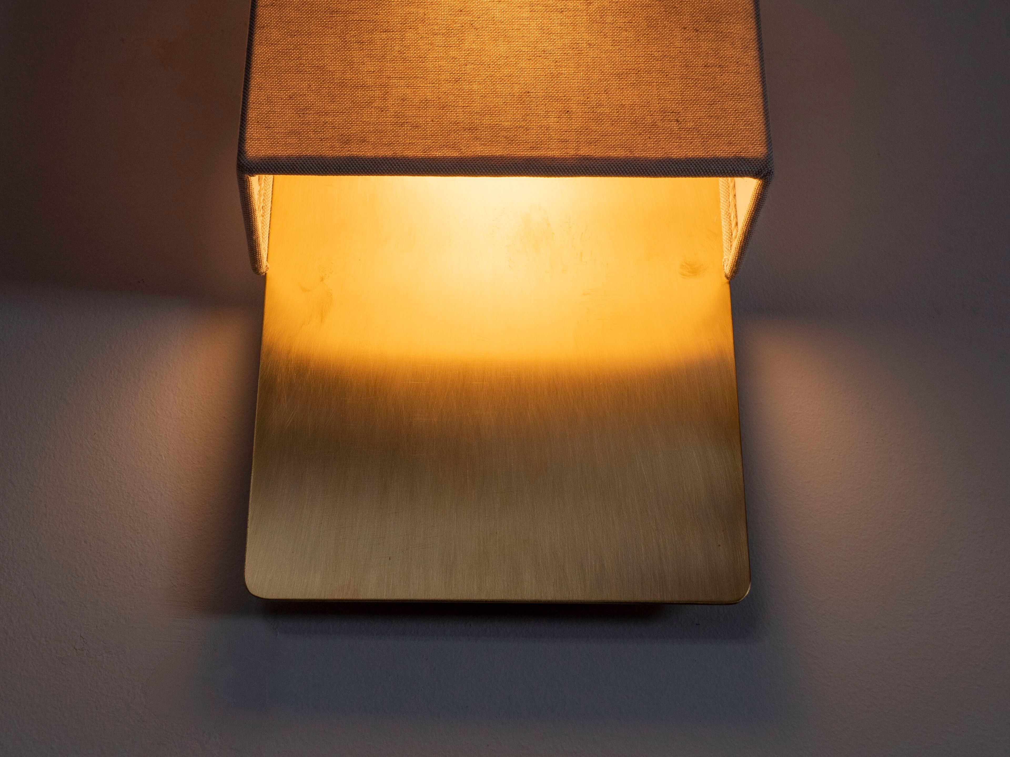 Светодиодный настенный светильник из латуни и ткани 247LAB RB ARCH-00064264 - Вид №1