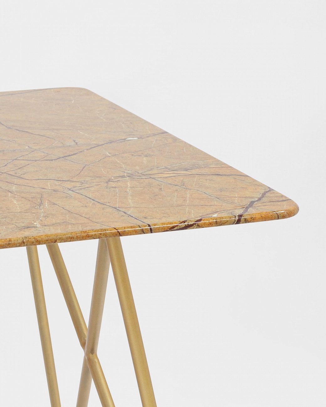 Обеденный стол золотистый 140х90 см "Сакраменто" STOOL GROUP  00-3946098 Золото  - Вид №4