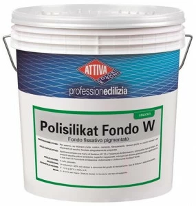 ATTIVA Пигментированная грунтовка на водной основе на основе полисиликатов калия Fondi ed impregnanti