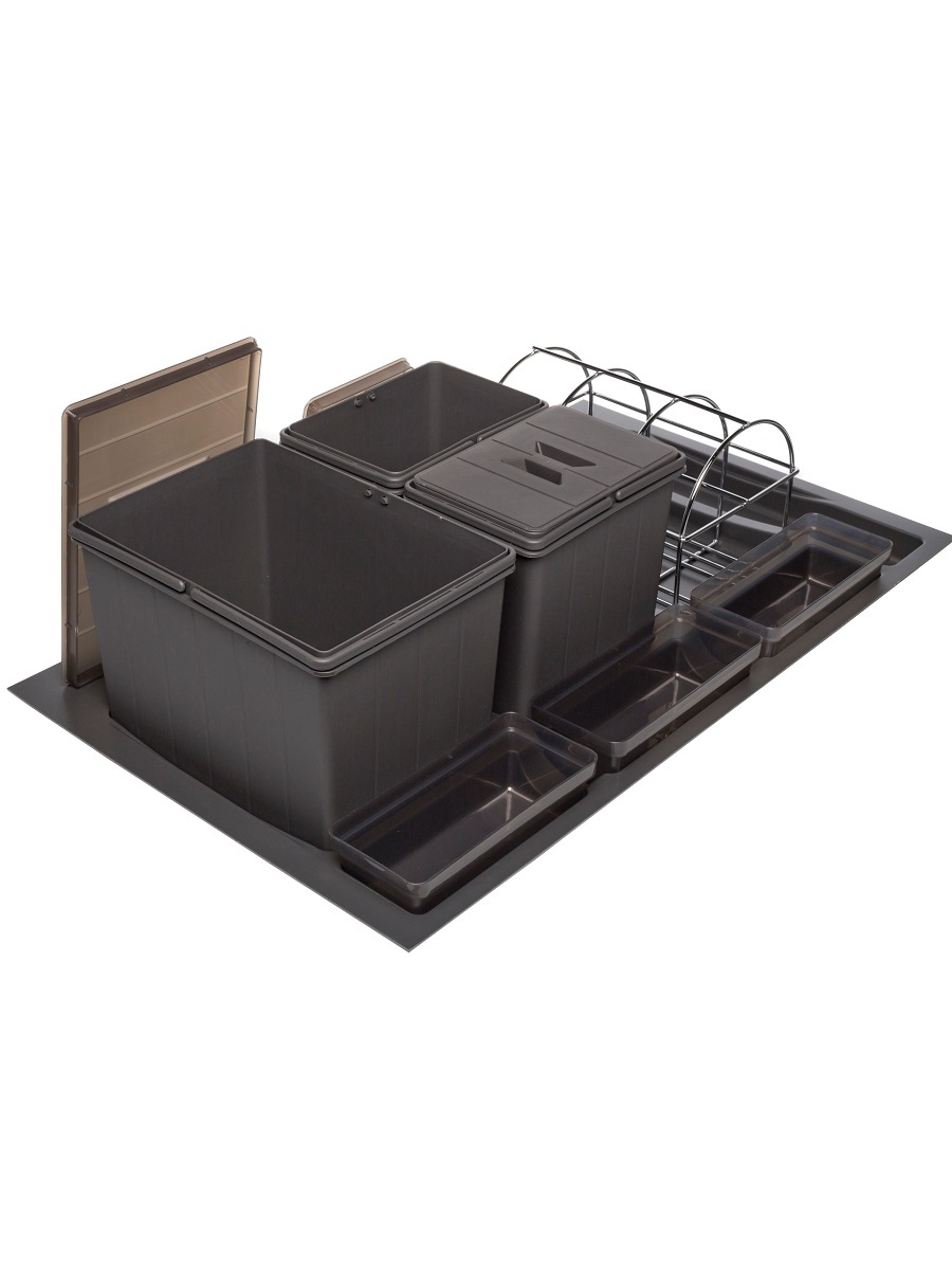 Система сортировки мусора Omega Duet 900/24/3 Anthracite NAVAKO 10270 - Вид №2