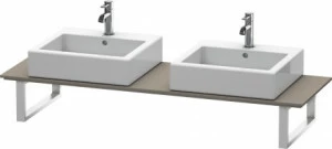 XL047C09090 Консоль для накладных раковин и встраиваемых умывальников, для угла справа X-Large #XL047C 550 мм Фланелево-серый шелковисто-матовый лак