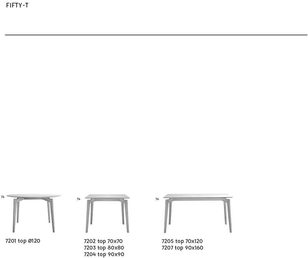 Sedex Круглый обеденный стол из дерева Fifty 7201 - Вид №3