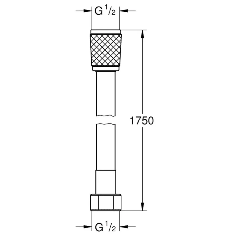 Душевой шланг ESKO Annecy - силиконовый 1.75 м в матовом черном цвете 89415289 STLM-1576452 - Вид №2