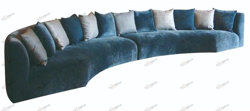 Ph Collection Изогнутый диван из ткани sun-id-1399809