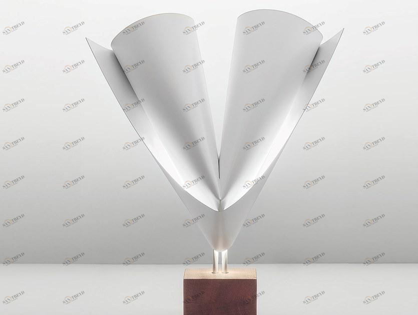 Firmamento Milano Настольная лампа из стали и дерева  Mr-003tm-wh 