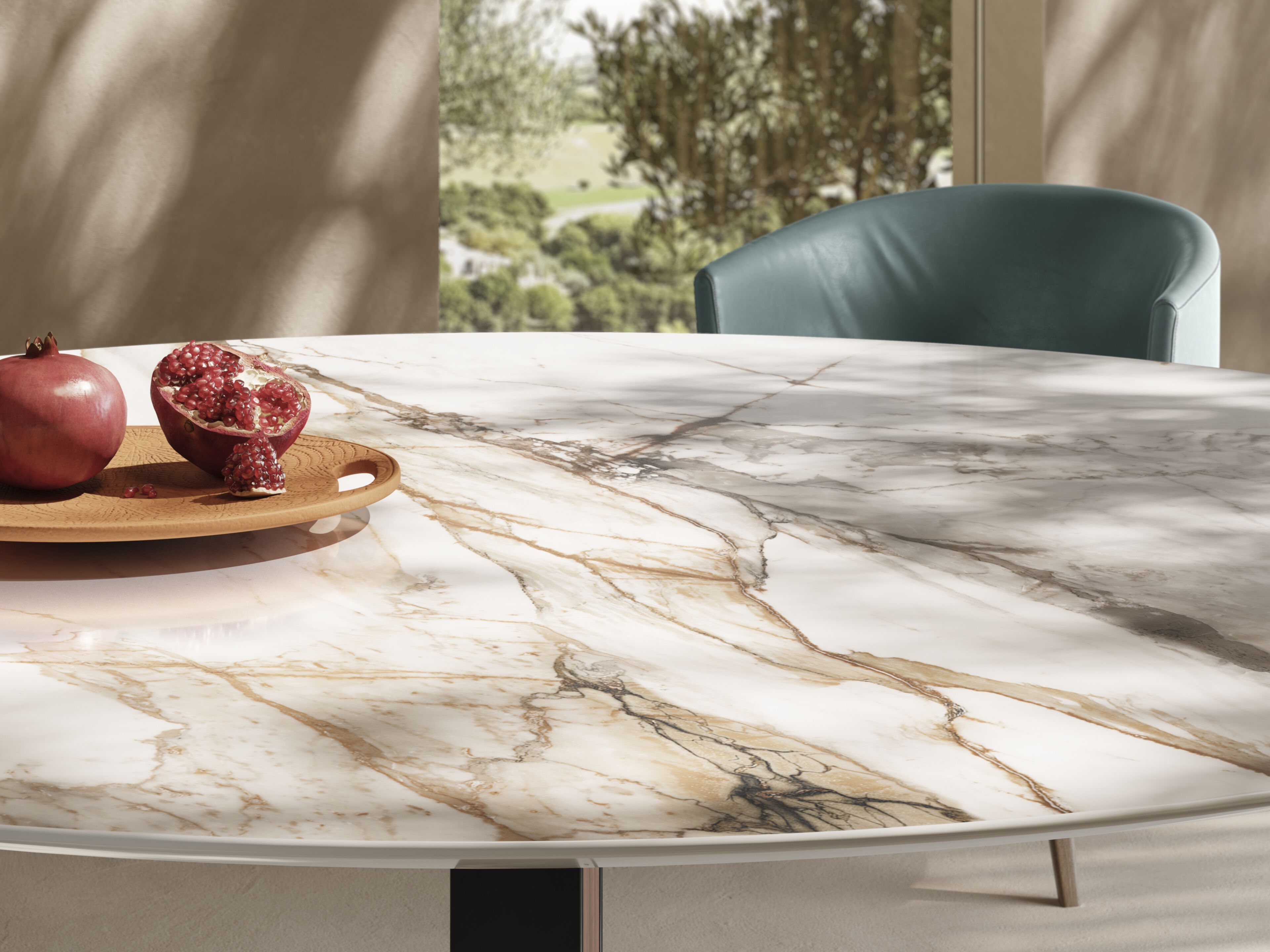 Мраморный стол Calacatta Natuzzi Italia кампус ARCH-00106264 - Вид №4