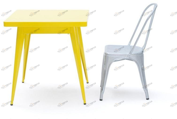 Tolix Квадратный металлический стол 55 sun-id-1390058