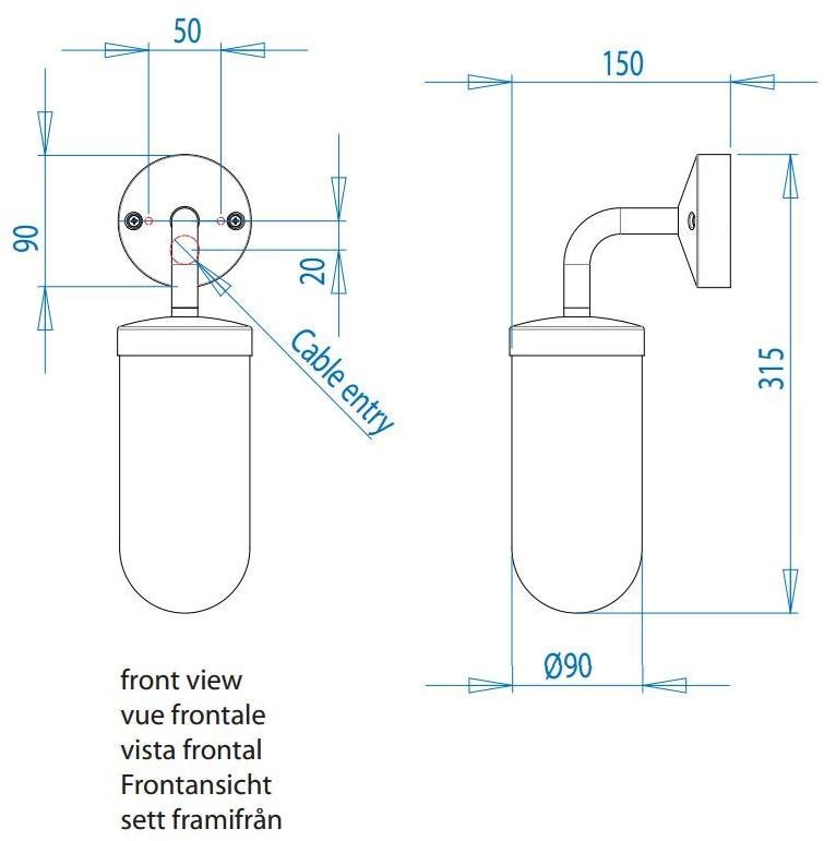 Astro Lighting Бра для наружного освещения из алюминия и стекла sun-id-1511896 - Вид №6