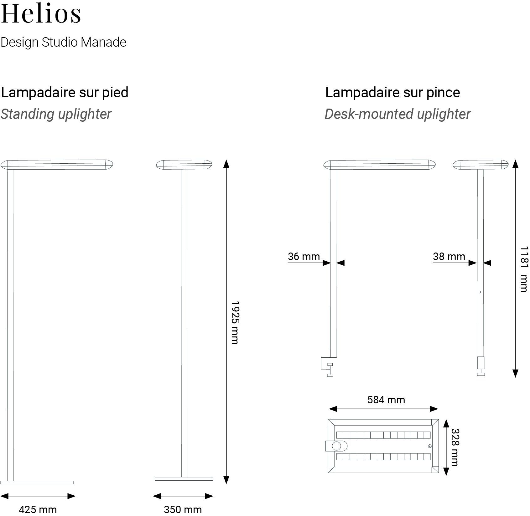 Торшер с диммером Manade Helios ARCH-00050748 - Вид №4