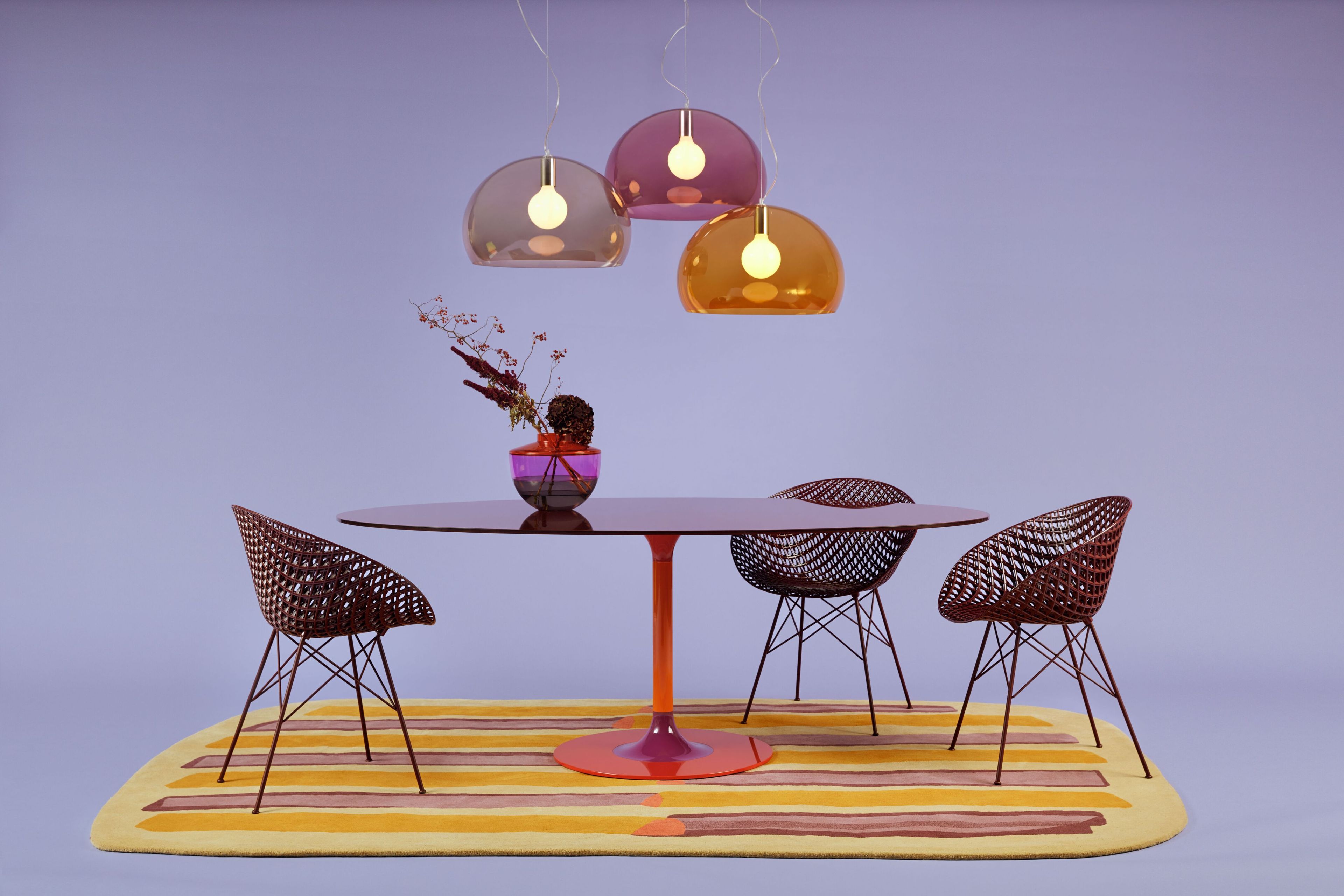 Полосатый гималайский шерстяной ковер Kartell PARAYS ARCH-00106815 - Вид №1