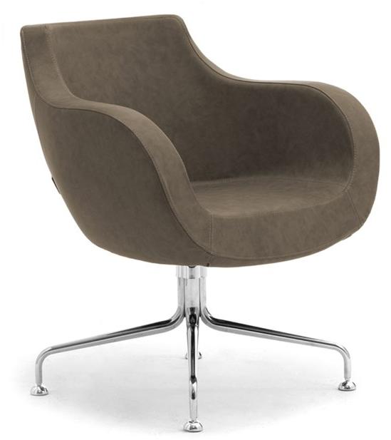 Leyform Кресло на жердочке в коже с подлокотниками  51600  - Вид №2