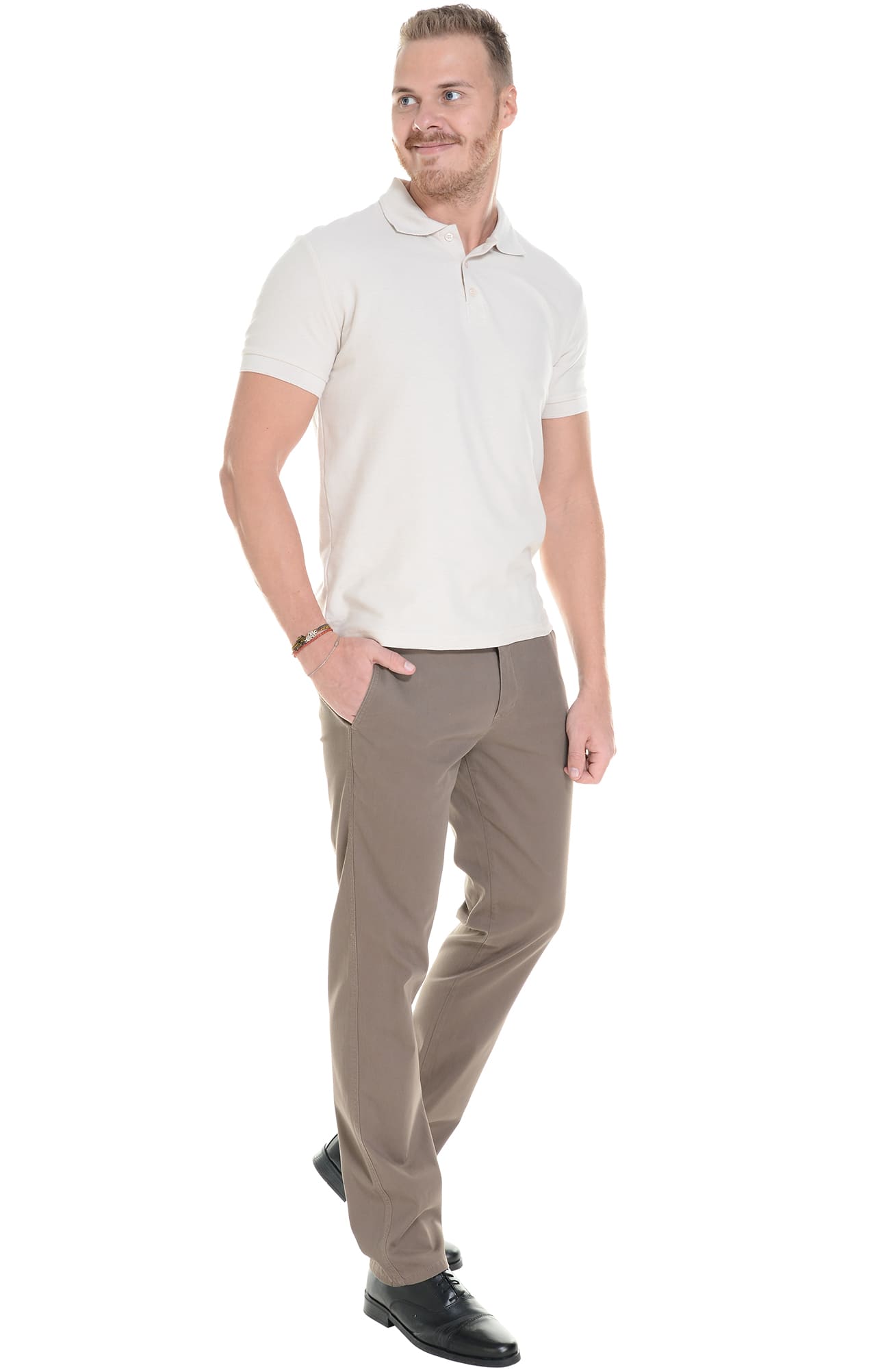 68255 Брюки  мужские chocolate (коричневые) El-Risto  Одежда для официантов  размер 58/182-188  - Вид №6