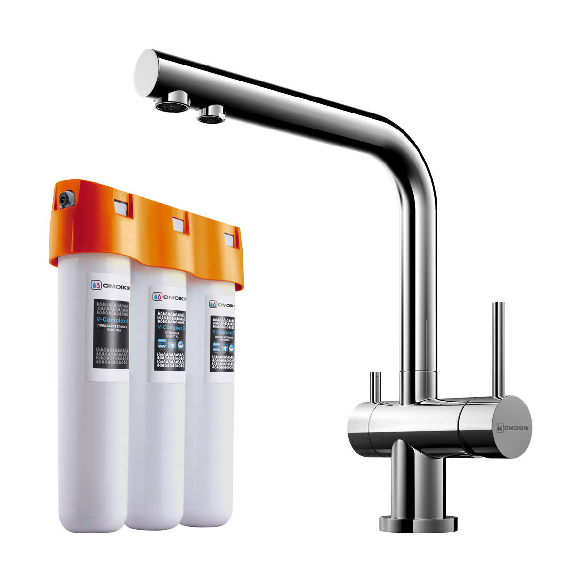 Смеситель для кухни Pure Drop lite + Nagano C OMOIKIRI 4146.8028