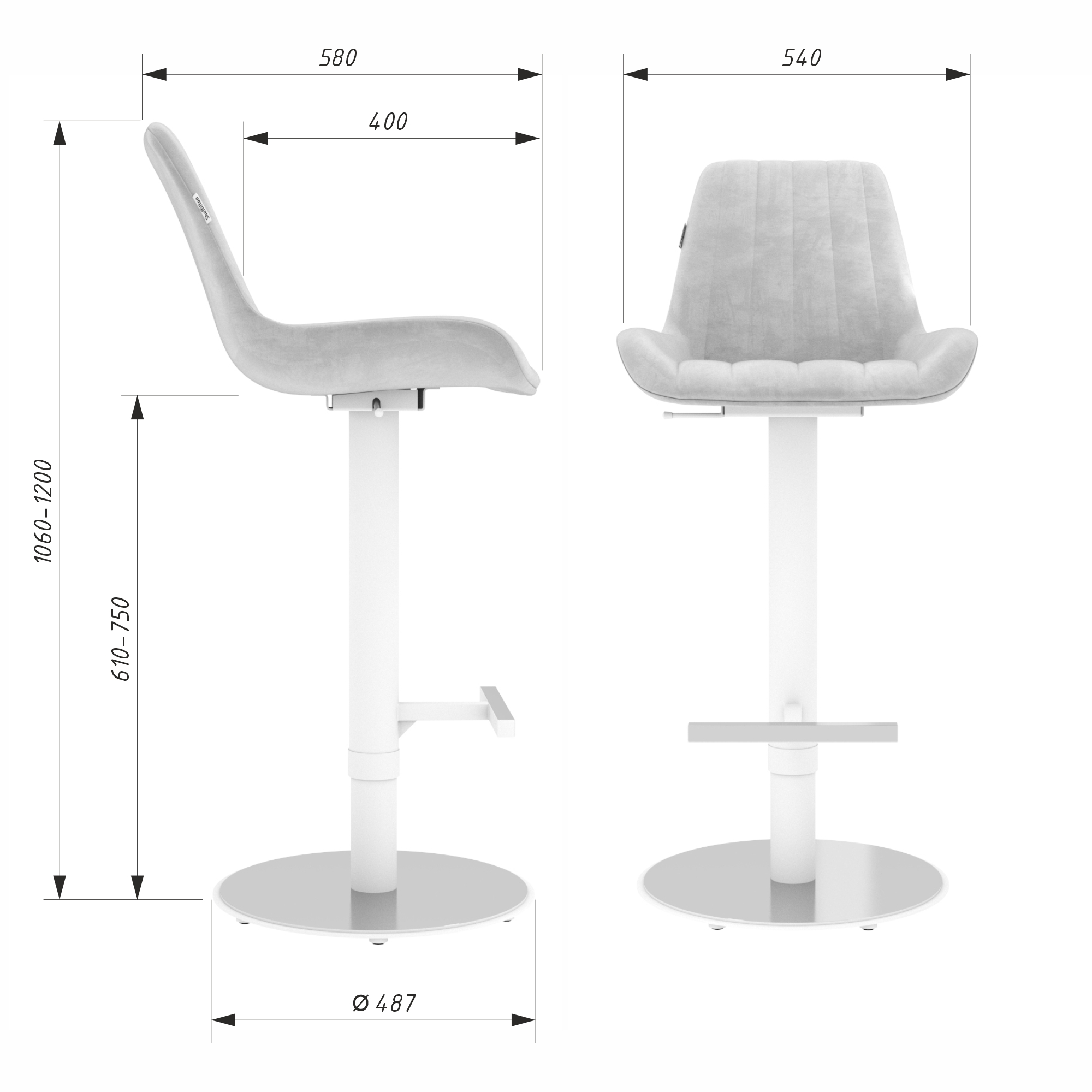 Стул барный SHT-ST37/S128 Santreyd  - Вид №5