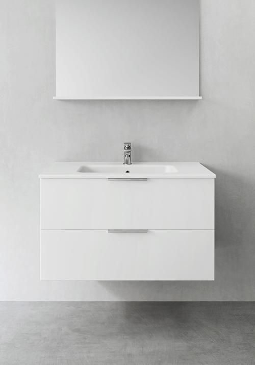 1390210 Шкаф Для Умывальника Форма Белый 900 Hafa  Белый 