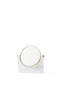 3600639 MENU Мраморное зеркало Пепе Латунь | Белый мрамор