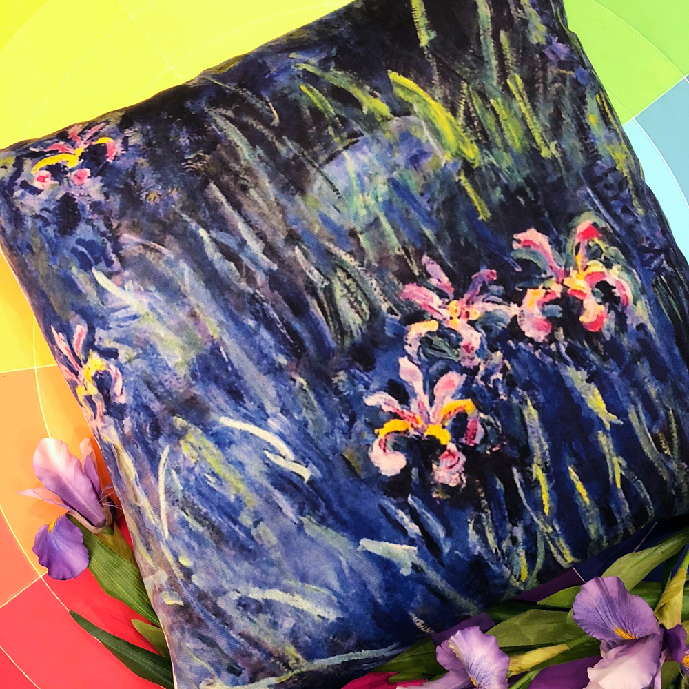 4113110 Арт-подушка «Ирисы Моне» Object Desire  - Вид №2