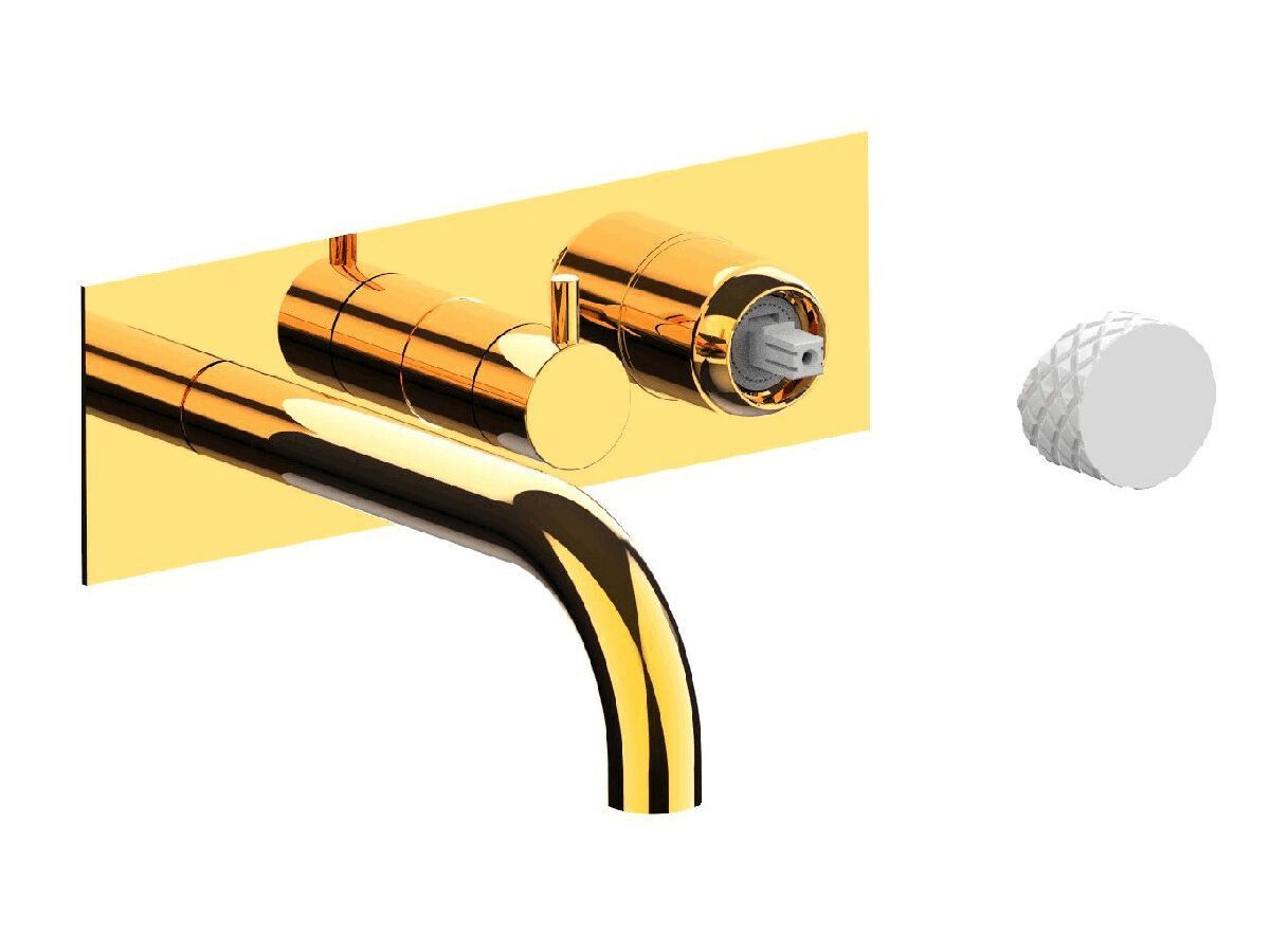 Настенный смеситель для ванны с 3 отверстиями и переключателем Rubinetterie Frattini отдельная эстетика ARCH-00148430