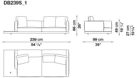 B&B Italia Кожаный диван Dock sun-id-1441060 - Вид №65