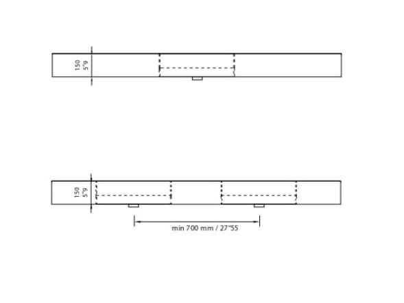 Прямоугольная раковина из твердой поверхности MOMA Design OTELLO ARCH-00035746 - Вид №4