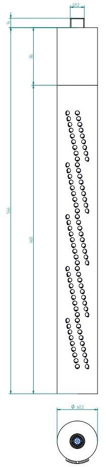ZAZZERI Потолочная лейка душа из нержавеющей стали Z316 sun-id-1378060 - Вид №10