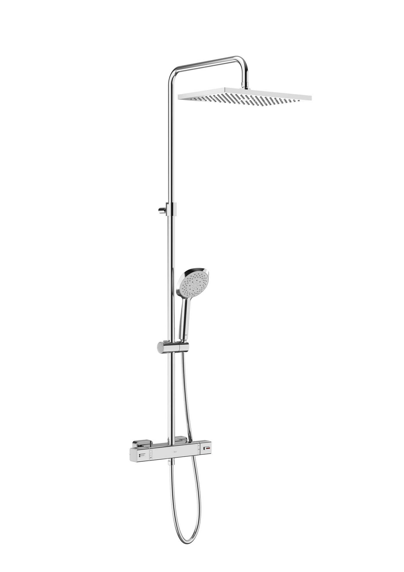 A5A201AC00 Термостатическая душевая колонна с регулируемой высотой ROCA Level-T 