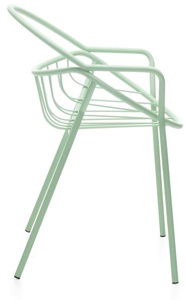 Garda Furniture Садовое кресло из стали с порошковым покрытием с открытой спинкой Nuvoletta Gn01be - Вид №2