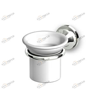 ZAD413 Настенный подстаканник с белой керамической чашкой Zucchetti Agorà 