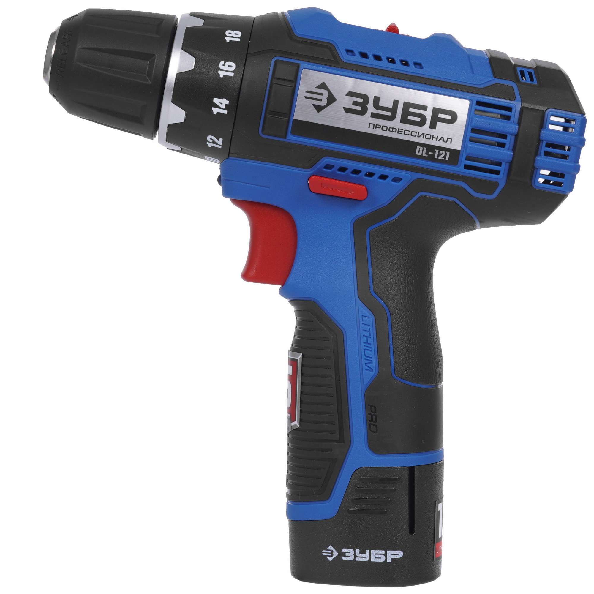 Набор электроинструментов Зубр DL-121-22F + LED фонарь 12V MAX LITHIUM PRO 9909104 STDN-0139606 - Вид №1