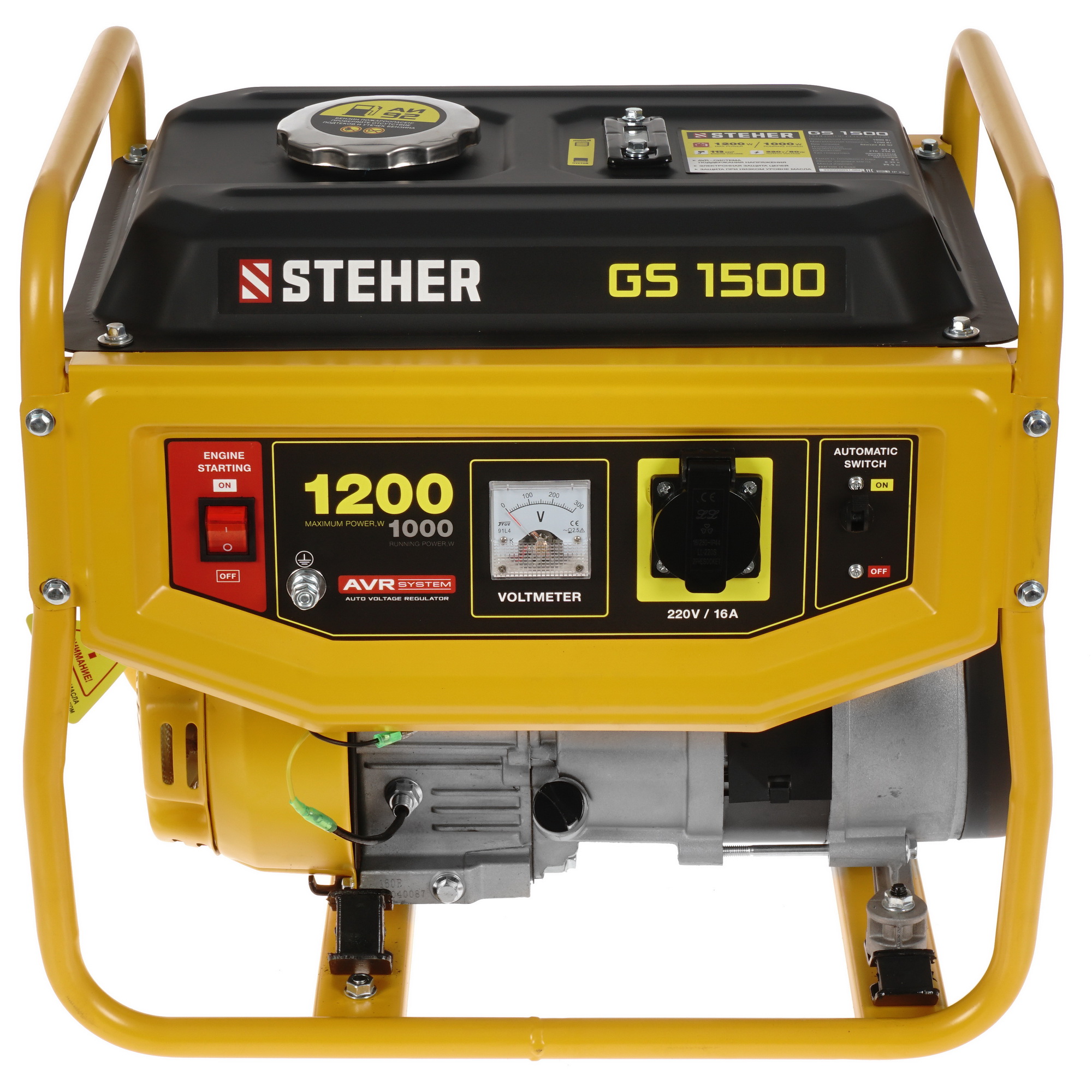 Электрогенератор   бензиновый STEHER GS-1500 5307659 STDN-0062581 - Вид №2