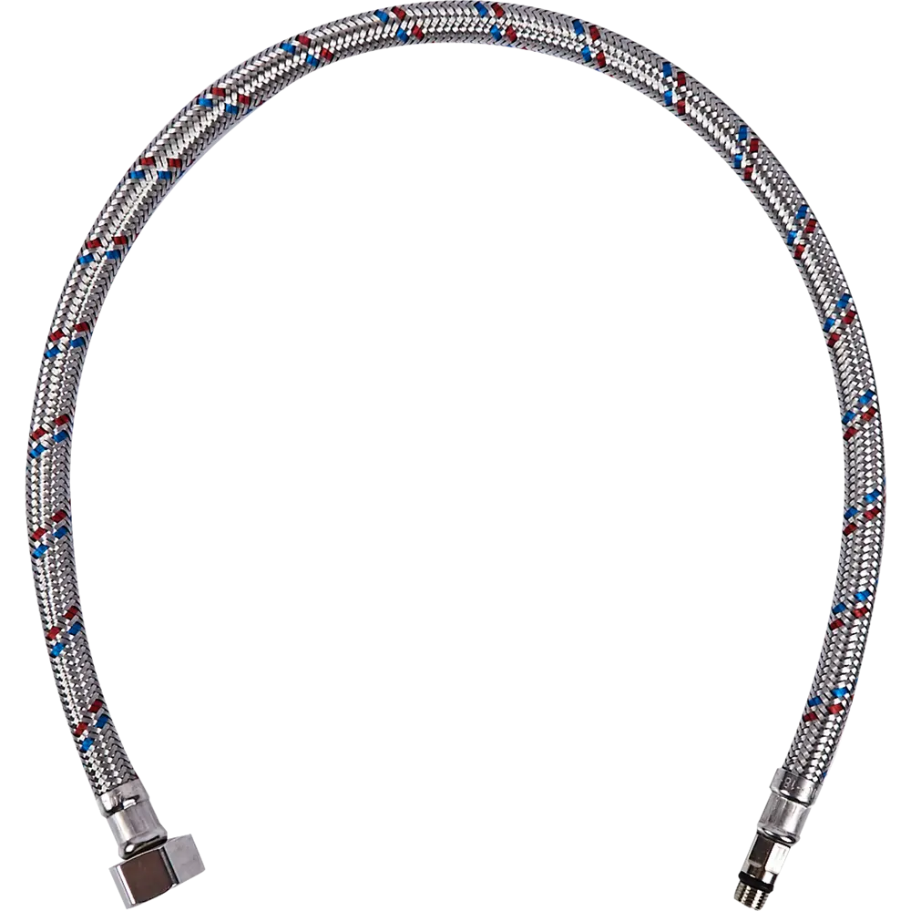 Гибкая подводка для воды ДТРД 60 см x М10 x 1/2" наружная-внутренняя резьба STLM-2116657 - Вид №2