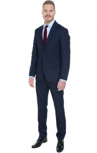 64113 Костюм мужской slim fit  blue El-Risto  Одежда для охранных структур  размер 44/170