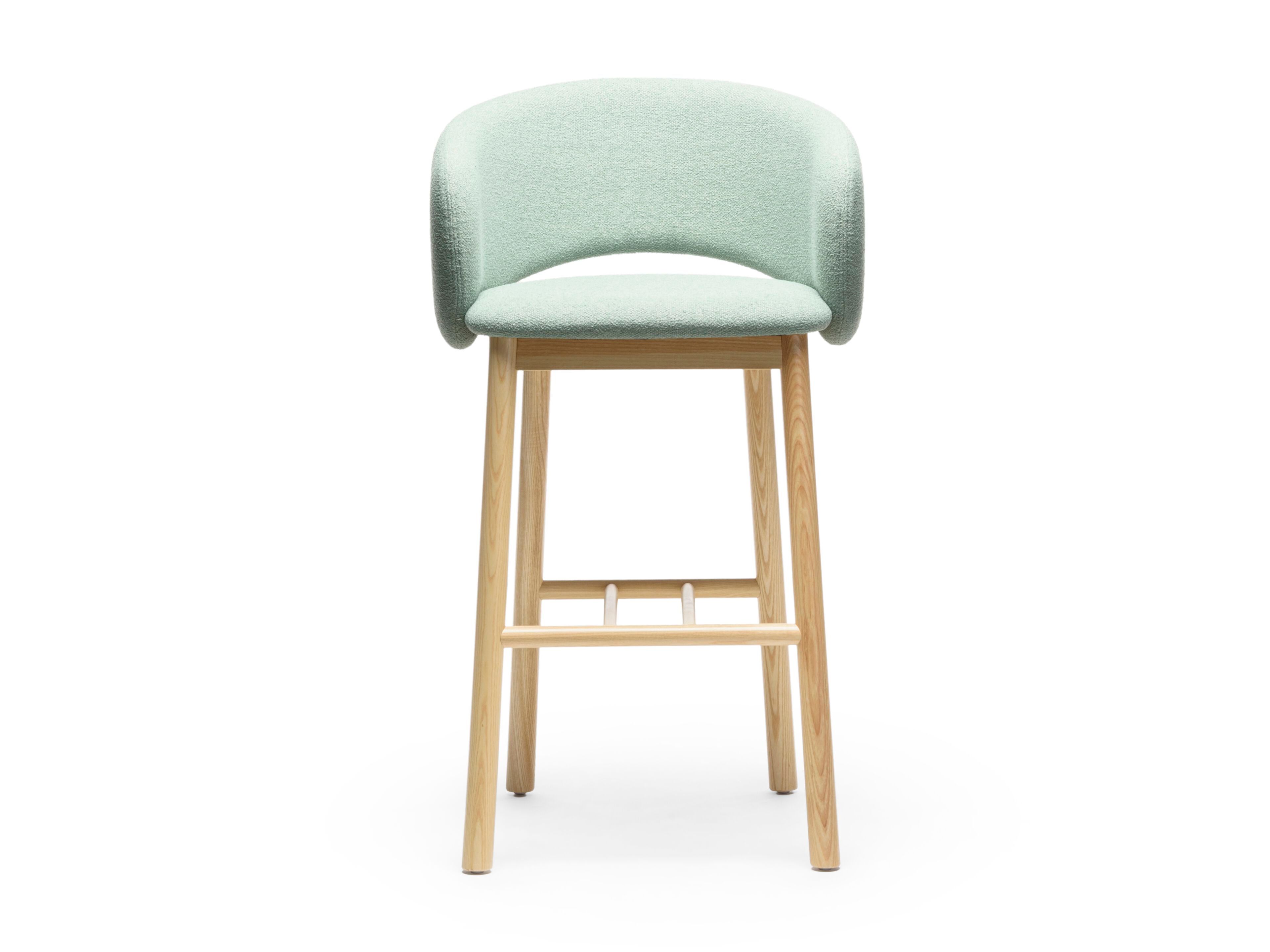 Высокий тканевый стул с подлокотниками и спинкой CHAIRS & MORE Bel ARCH-00070833 - Вид №1