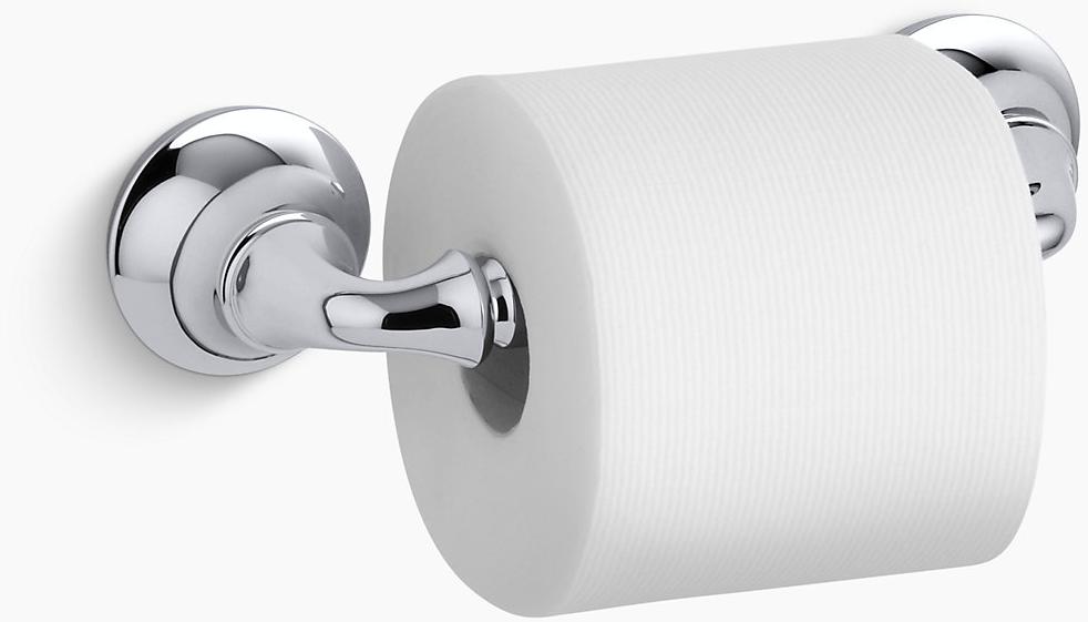 KOHLER Держатель туалетной бумаги Forté Sculpted K-11374-CP  - Вид №1