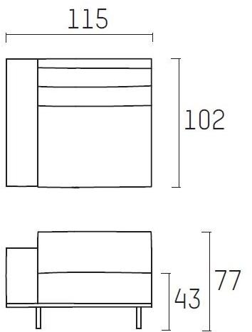 Piet Boon Модульный диван с огнестойкой обивкой Don living Pbc 06.100/102/103/ - Вид №13