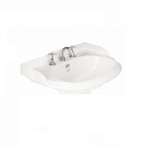 TCMBRO403WH Marlborough Round Basin с тремя летками Thomas Crapper