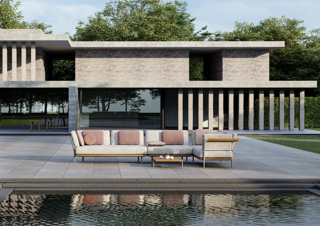 Concept 3 teak nero черный Manutti Flex MNST530 - Вид №4