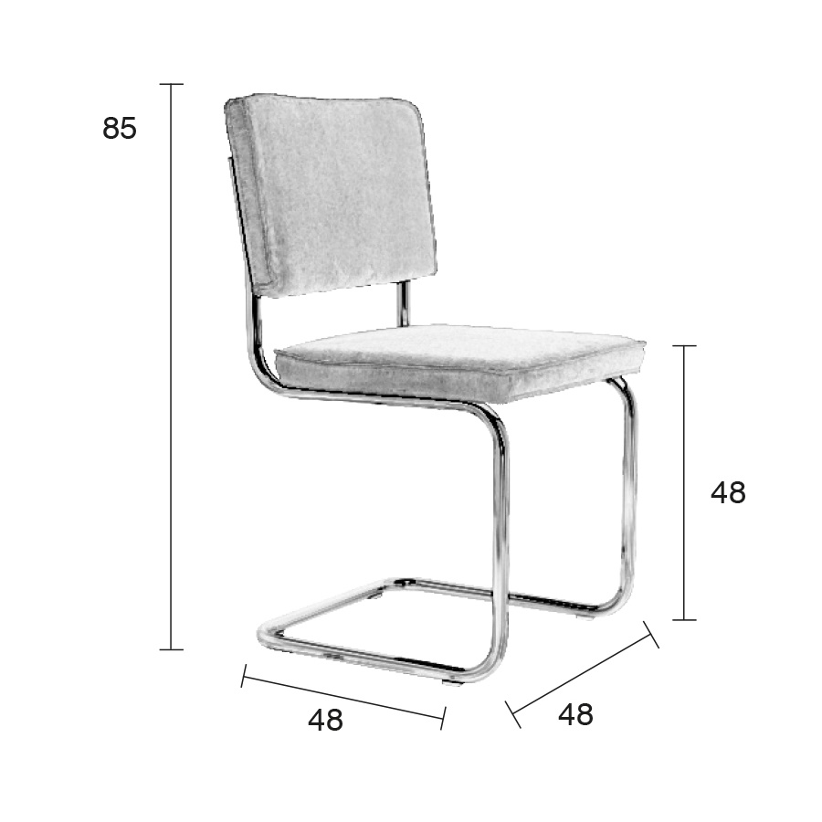 Стул Ridge Rib оранжевый Zuiver 1006003 - Вид №10