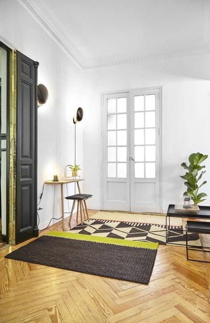 GAN Прямоугольный шерстяной коврик ручной работы с геометрическими мотивами Rustic chic sun-id-1470521 - Вид №5