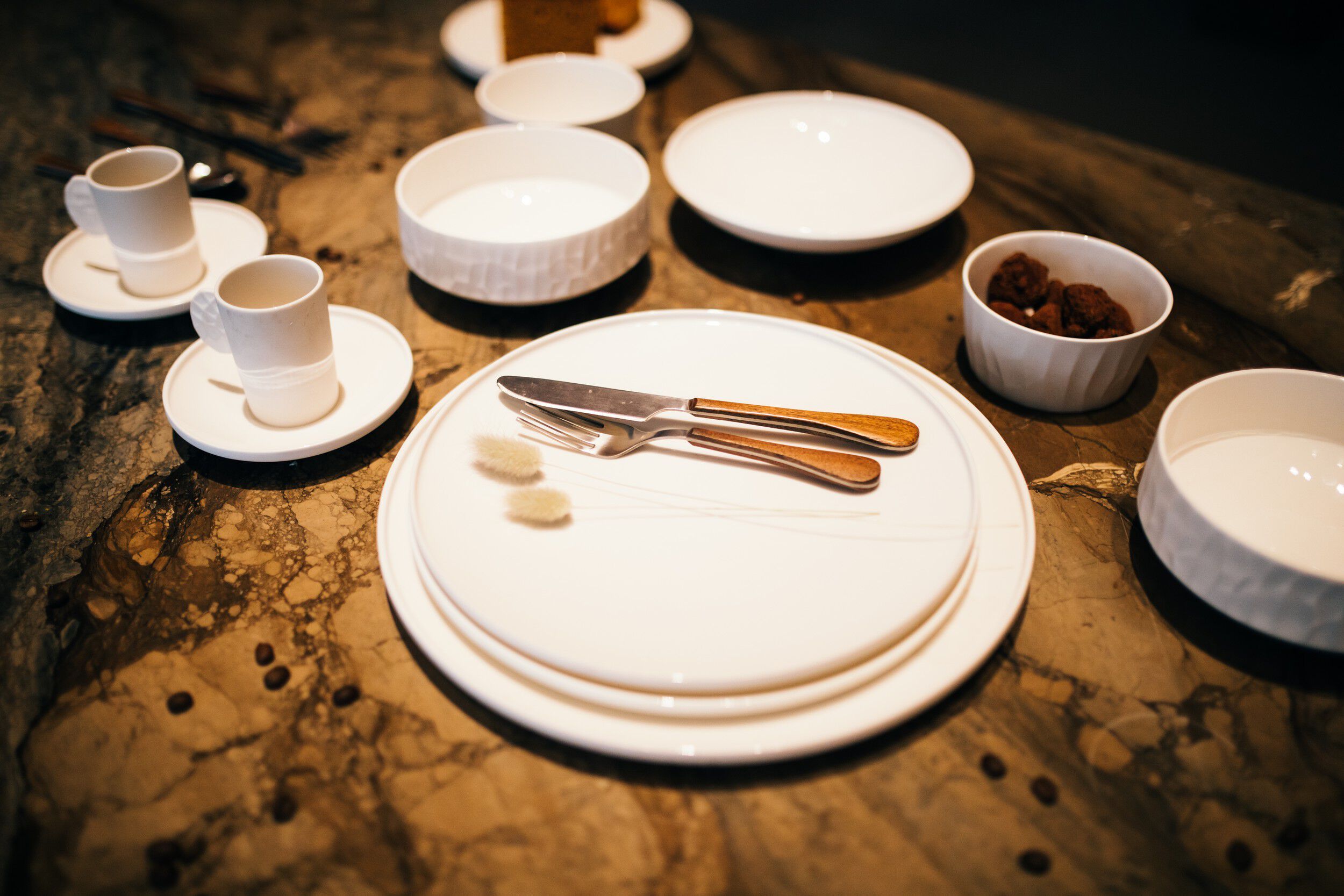 Фарфоровая чашка с блюдцем POMAX легкий ARCH-00134086 - Вид №1