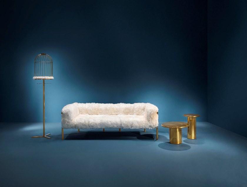 Scarlet Splendour 3-х местный диван из овчины Snow white sun-id-1373520 - Вид №4