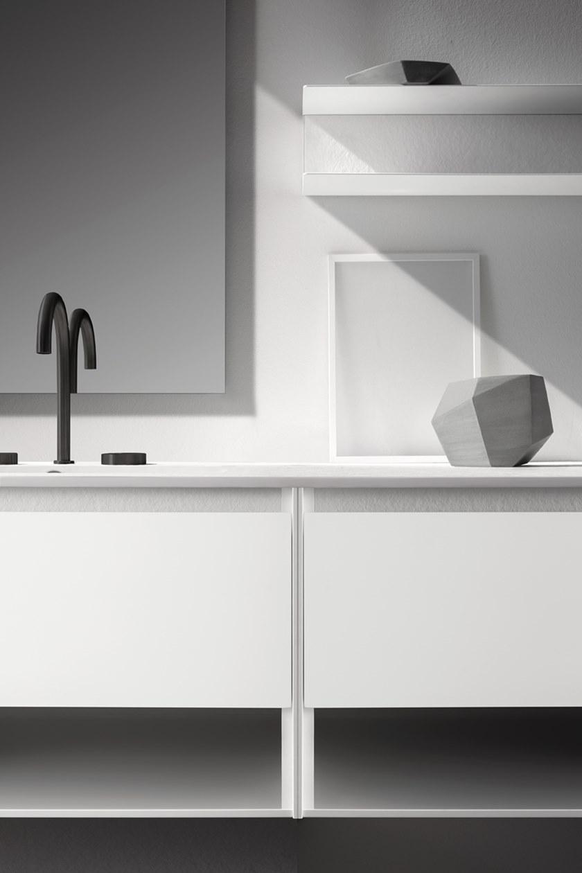 ARBLU Двойная лакированная тумба под умывальник с ящиками 5.zero sun-id-1513304 - Вид №2